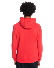 The Quiksilver Mens Omni Lockup Hoodie in Red