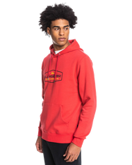 The Quiksilver Mens Omni Lockup Hoodie in Red