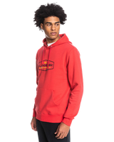 The Quiksilver Mens Omni Lockup Hoodie in Red