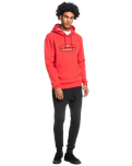 The Quiksilver Mens Omni Lockup Hoodie in Red