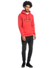 The Quiksilver Mens Omni Lockup Hoodie in Red