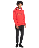 The Quiksilver Mens Omni Lockup Hoodie in Red