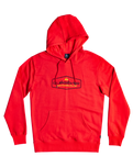 The Quiksilver Mens Omni Lockup Hoodie in Red