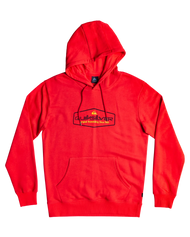 The Quiksilver Mens Omni Lockup Hoodie in Red