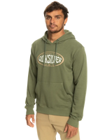 The Quiksilver Mens In Circles Hoodie in Four Leaf Clover