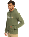 The Quiksilver Mens In Circles Hoodie in Four Leaf Clover