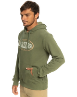 The Quiksilver Mens In Circles Hoodie in Four Leaf Clover