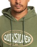 The Quiksilver Mens In Circles Hoodie in Four Leaf Clover