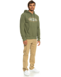 The Quiksilver Mens In Circles Hoodie in Four Leaf Clover