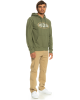 The Quiksilver Mens In Circles Hoodie in Four Leaf Clover