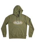 The Quiksilver Mens In Circles Hoodie in Four Leaf Clover