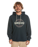 The Quiksilver Mens Circle Up Hoodie in Navy Blazer