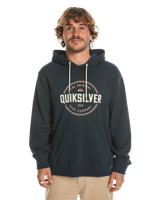 The Quiksilver Mens Circle Up Hoodie in Navy Blazer