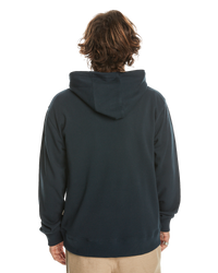 The Quiksilver Mens Circle Up Hoodie in Navy Blazer