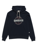 The Quiksilver Mens Circle Up Hoodie in Navy Blazer