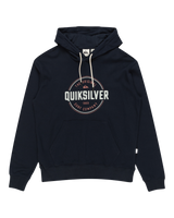 The Quiksilver Mens Circle Up Hoodie in Navy Blazer