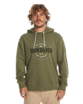 The Quiksilver Mens Circle Up Hoodie in Four Leaf Clover