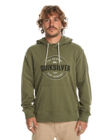 The Quiksilver Mens Circle Up Hoodie in Four Leaf Clover