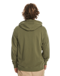 The Quiksilver Mens Circle Up Hoodie in Four Leaf Clover