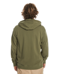 The Quiksilver Mens Circle Up Hoodie in Four Leaf Clover