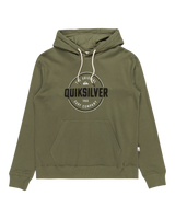 The Quiksilver Mens Circle Up Hoodie in Four Leaf Clover