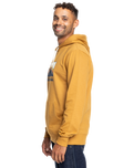 The Quiksilver Mens Gradient Mountains Hoodie in Bone Brown