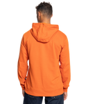 The Quiksilver Mens Gradient Mountains Hoodie in Gold Flame