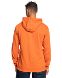 The Quiksilver Mens Gradient Mountains Hoodie in Gold Flame