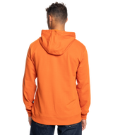 The Quiksilver Mens Gradient Mountains Hoodie in Gold Flame