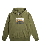 The Quiksilver Mens Gradient Mountains Hoodie in Four Leaf Clover