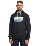 The Quiksilver Mens Gradient Mountains Hoodie in Black