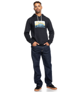 The Quiksilver Mens Gradient Mountains Hoodie in Black