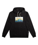 The Quiksilver Mens Gradient Mountains Hoodie in Black