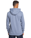 The Quiksilver Mens Gradient Mountains Hoodie in Flint Stone