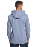 The Quiksilver Mens Gradient Mountains Hoodie in Flint Stone