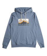 The Quiksilver Mens Gradient Mountains Hoodie in Flint Stone