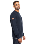 The Quiksilver Mens Altonside Sweatshirt in Navy Blazer