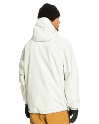 The Quiksilver Mens Steeze Technical Jacket in Nimbus Cloud