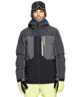 The Quiksilver Mens Dawson Tech Jacket in True Black