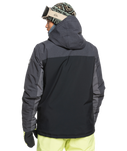 The Quiksilver Mens Dawson Tech Jacket in True Black