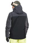 The Quiksilver Mens Dawson Tech Jacket in True Black