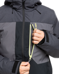 The Quiksilver Mens Dawson Tech Jacket in True Black