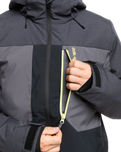 The Quiksilver Mens Dawson Tech Jacket in True Black