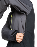 The Quiksilver Mens Dawson Tech Jacket in True Black