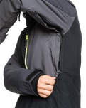 The Quiksilver Mens Dawson Tech Jacket in True Black