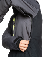 The Quiksilver Mens Dawson Tech Jacket in True Black