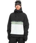 The Quiksilver Mens Steeze Tech Jacket in True Black