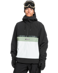 The Quiksilver Mens Steeze Tech Jacket in True Black