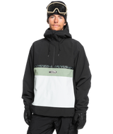 The Quiksilver Mens Steeze Tech Jacket in True Black