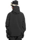 The Quiksilver Mens Steeze Tech Jacket in True Black